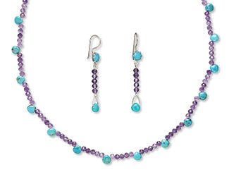 Single-Strand Necklace and Earring Set