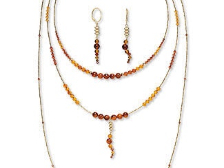 Three-Piece Necklace and Earring Set