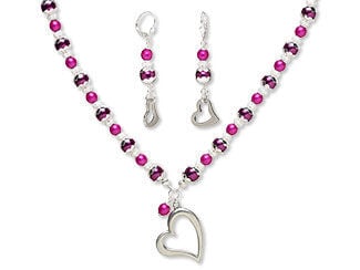 Single-Strand Necklace and Earring Set