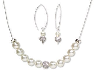 Single-Strand Necklace and Earring Set