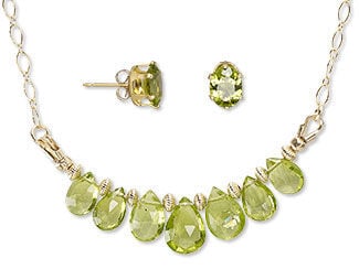 Single-Strand Necklace and Earring Set