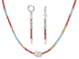 Single-Strand Necklace and Earring Set