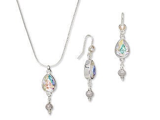 Single-Strand Necklace and Earring Set