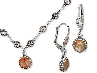 Single-Strand Necklace and Earring Set
