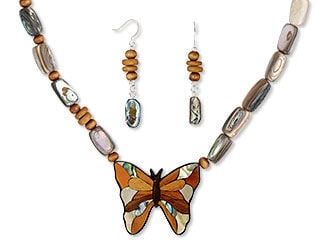 Single-Strand Necklace and Earring Set