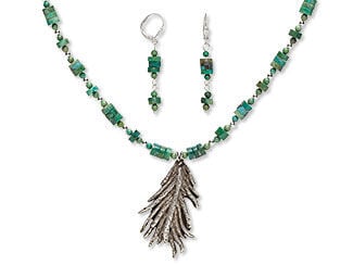 Single-Strand Necklace and Earring Set