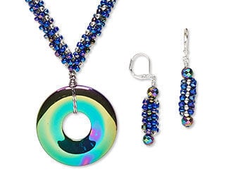 Single-Strand Necklace and Earring Set