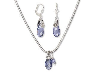 Single-Strand Necklace and Earring Set