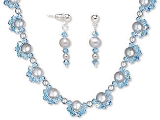 Single-Strand Necklace and Earring Set