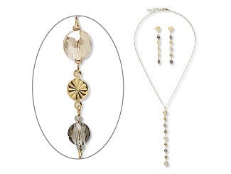 Single-Strand Necklace and Earrings Set