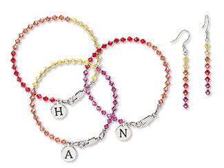 Three-Piece Bracelet and Earring Set