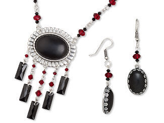 Single-Strand Necklace and Earring Set