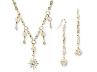 Single-Strand Necklace and Earring Set