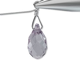 How to Make a Briolette Wrapped Loop