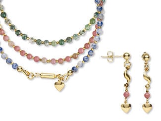 Three-Piece Bracelet and Earring Set