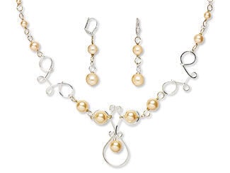Single-Strand Necklace and Earring Set