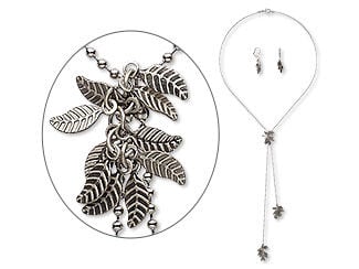 Single-Strand Necklace and Earrings Set