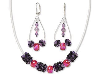 Single-Strand Necklace and Earring Set