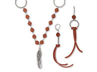 Single-Strand Necklace and Earring Set