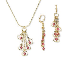 Single-Strand Necklace and Earring Set