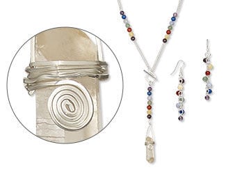 Single-Strand Necklace and Earring Set 