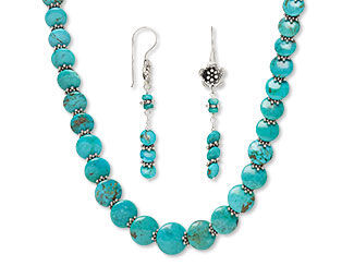 Single-Strand Necklace and Earring Set 