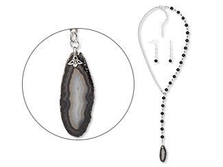 Single-Strand Necklace and Earring Set 