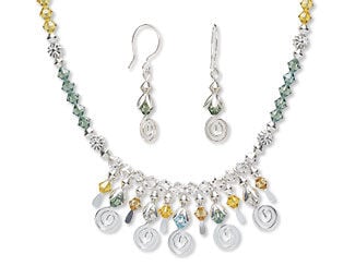 Single-Strand Necklace and Earring Set