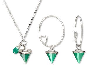 Single-Strand Necklace and Earring Set