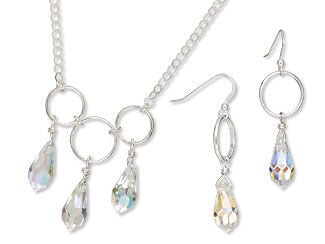 Single-Strand Necklace and Earring Set
