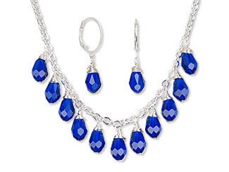 Single-Strand Necklace and Earring Set