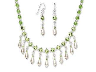 Single-Strand Necklace and Earring Set