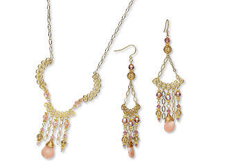Single-Strand Necklace and Earring Set