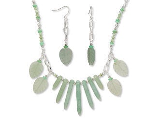 Single-Strand Necklace and Earring Set