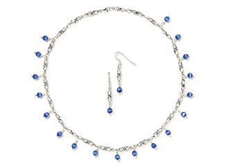 Single-Strand Necklace and Earring Set