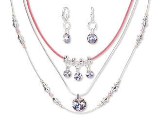 Three-Piece Necklace and Earring Set