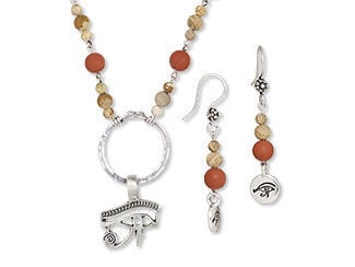 Single-Strand Necklace and Earring Set