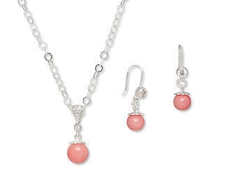 Single-Strand Necklace and Earring Set