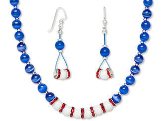 Single-Strand Necklace and Earring Set
