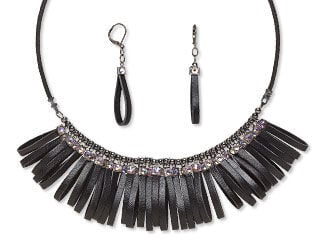 Choker-Style Necklace and Earring Set