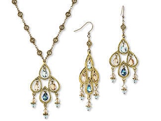 Single-Strand Necklace and Earring Set