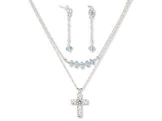 Single-Strand Necklace and Earring Set