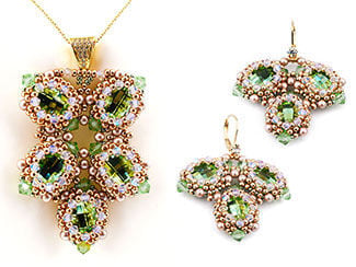 Single-Strand Necklace and Earring Set 