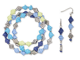 Three-Piece Stretch Bracelet and Earring Set