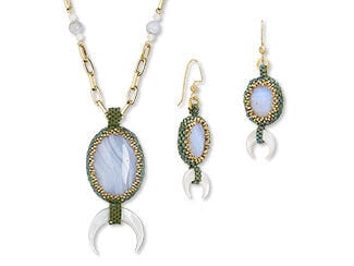 Single-Strand Necklace and Earring Set