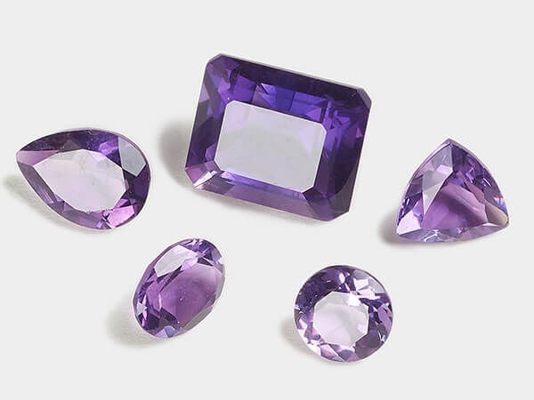 Amethyst Faceted Gems