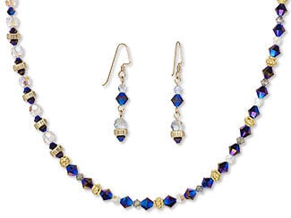 Single-Strand Necklace and Earring Set