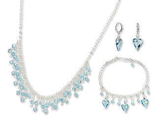 Single-Strand Necklace, Bracelet and Earring Set
