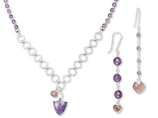 Single-Strand Necklace and Earrings Set