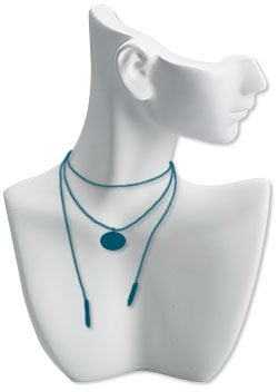 Bust with a wrapped necklace